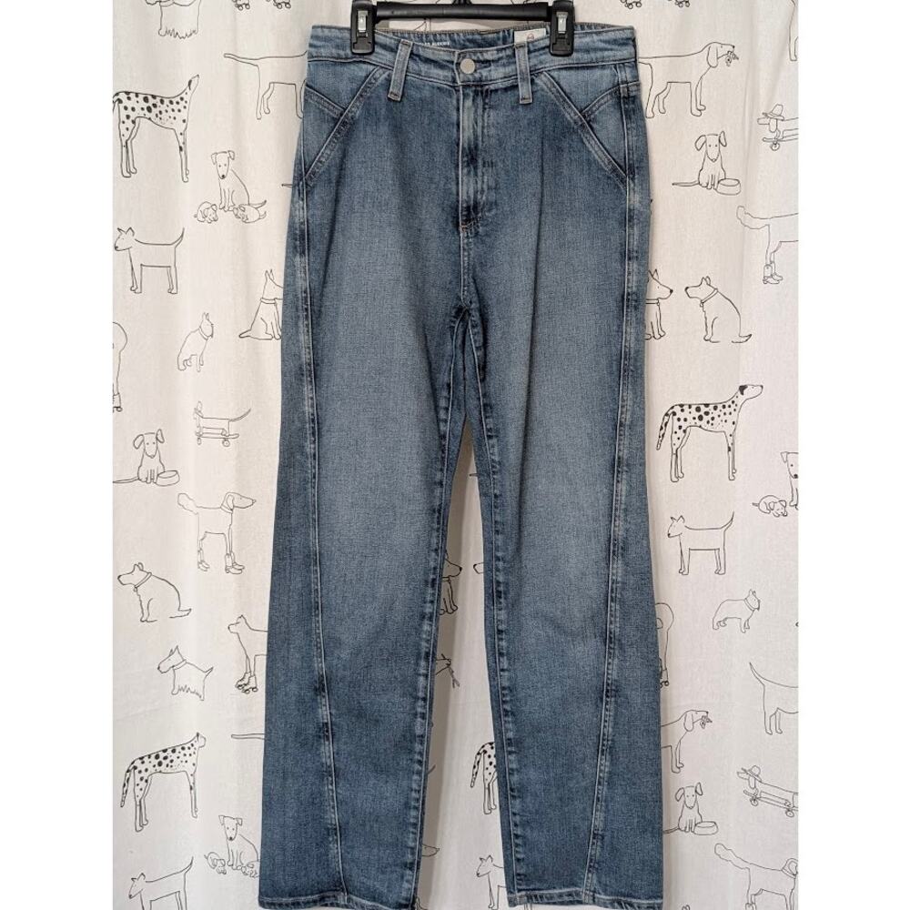 Adriano Goldschmied Angled Alexxis Asymmetrical Hem Jeans Embrace 29R RARE